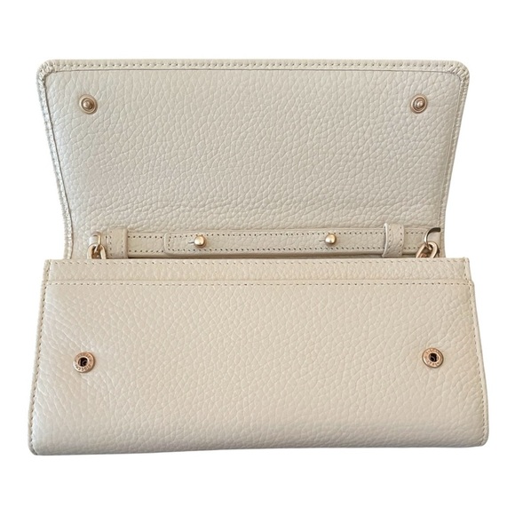 Mario Valentino NWT Leather Wallet with removable chain strap pebbled leather - Picture 5 of 8